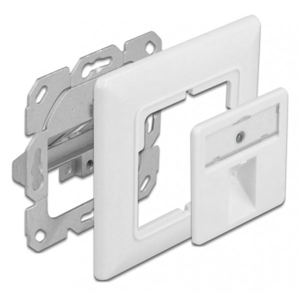 DELOCK Wall Outlet για Keystone 86981, 1 Port DELOCK Wall Outlet για Keystone 86981, 1 Port