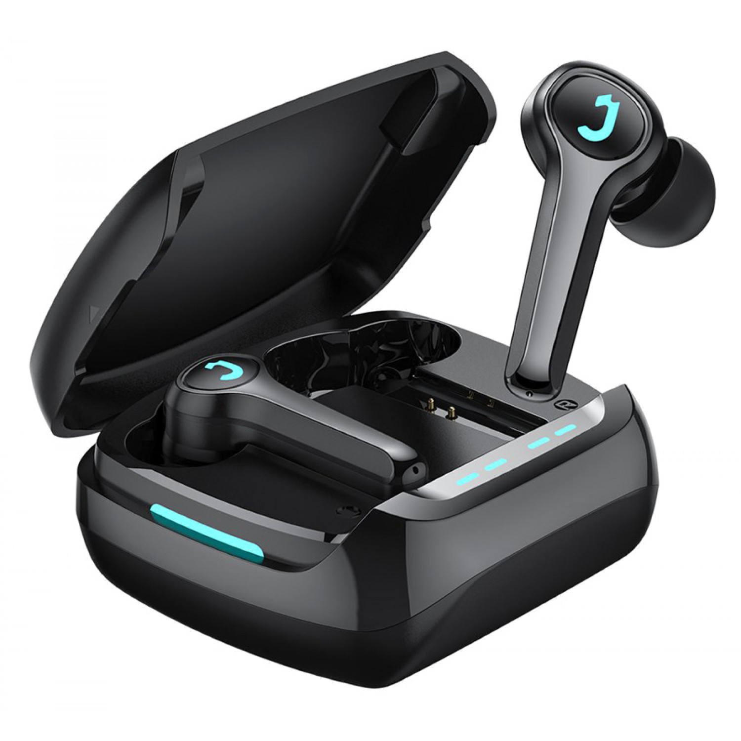 JOYROOM earphones με θήκη φόρτισης JR-TP1, True Wireless, μαύρα JOYROOM earphones με θήκη φόρτισης JR-TP1, True Wireless, μαύρα