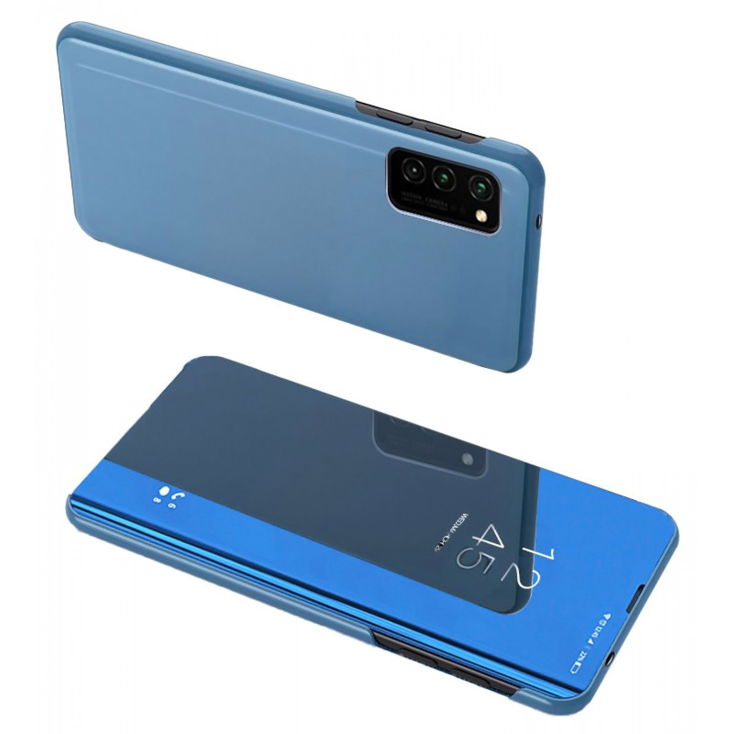 POWERTECH θήκη Clear View MOB-1643 για Samsung A72 5G, μπλε POWERTECH θήκη Clear View MOB-1643 για Samsung A72 5G, μπλε