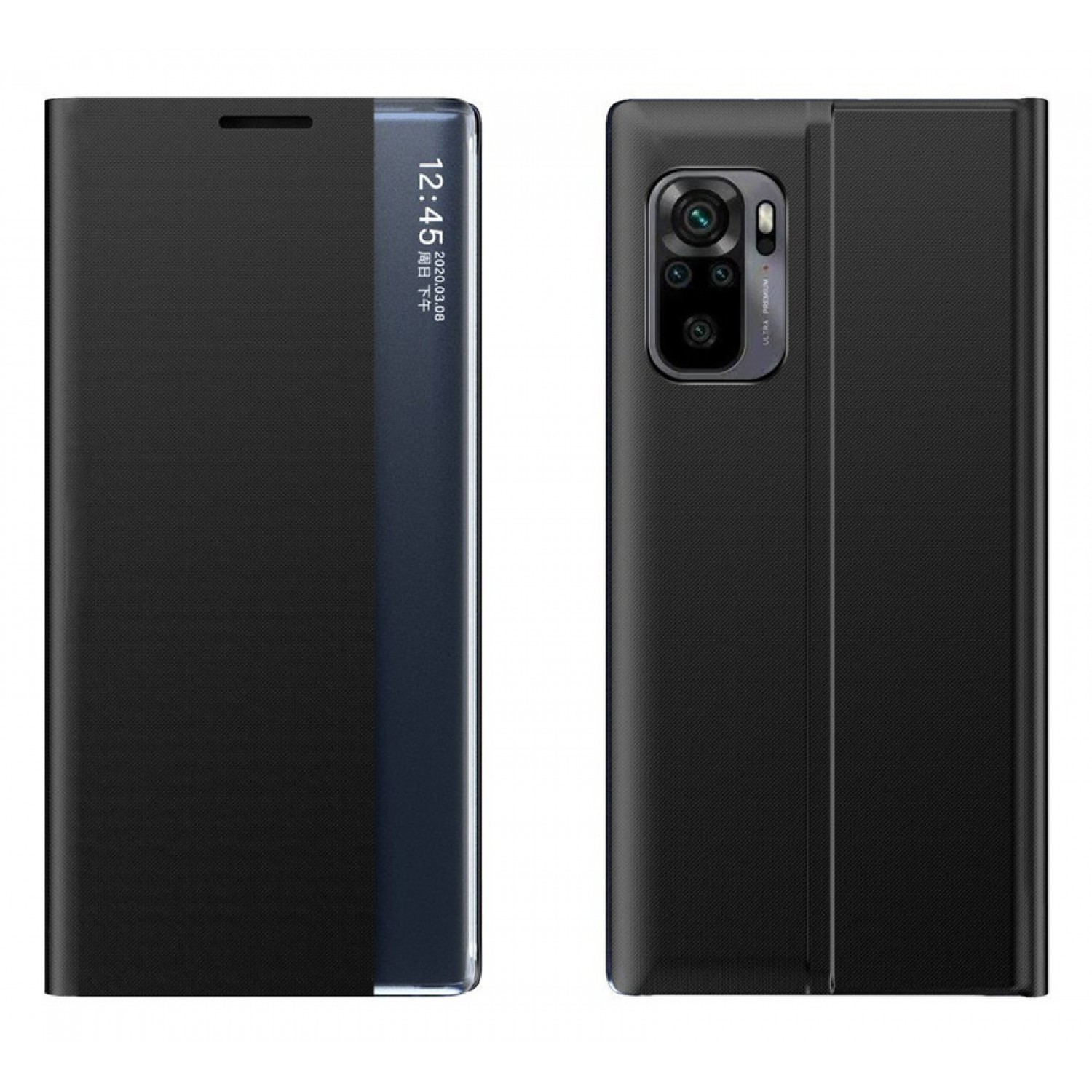 POWERTECH θήκη Sleep MOB-1646 για Xiaomi K40/Pro/Pro+/Poco F3, μαύρη