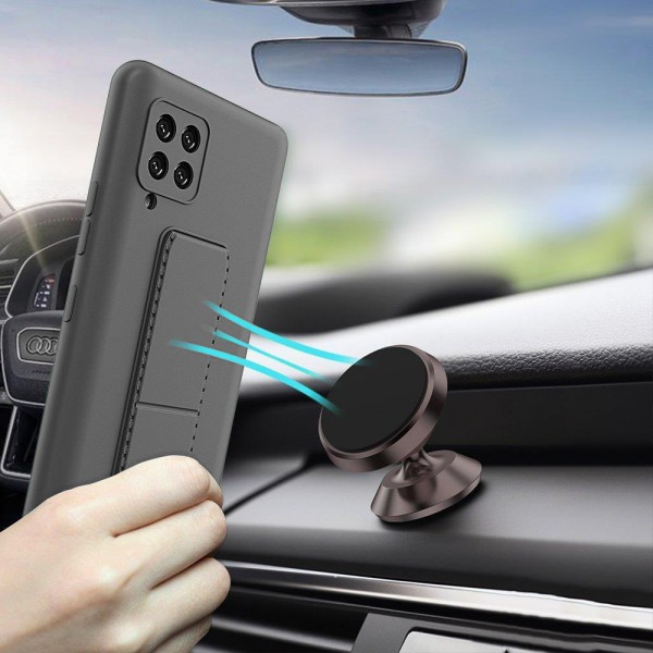 WOZINSKY θήκη Kickstand 69536 για Samsung A42 5G, μαύρη WOZINSKY θήκη Kickstand 69536 για Samsung A42 5G, μαύρη