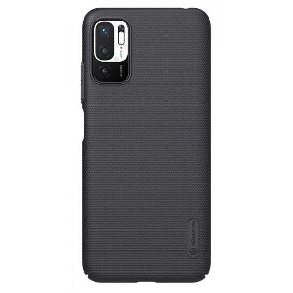 NILLKIN θήκη Super Frosted Shield για Xiaomi Redmi Note 10 5G, μαύρη NILLKIN θήκη Super Frosted Shield για Xiaomi Redmi Note 10 5G, μαύρη
