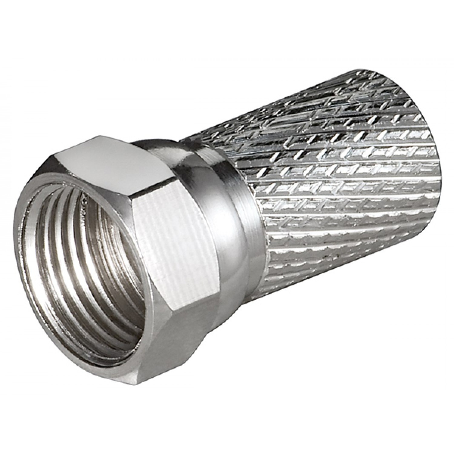 GOOBAY βύσμα τύπου F 51864, αρσενικό, μεταλλικό, 7mm, 10τμχ
