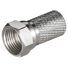 GOOBAY βύσμα τύπου F 51864, αρσενικό, μεταλλικό, 7mm, 10τμχ