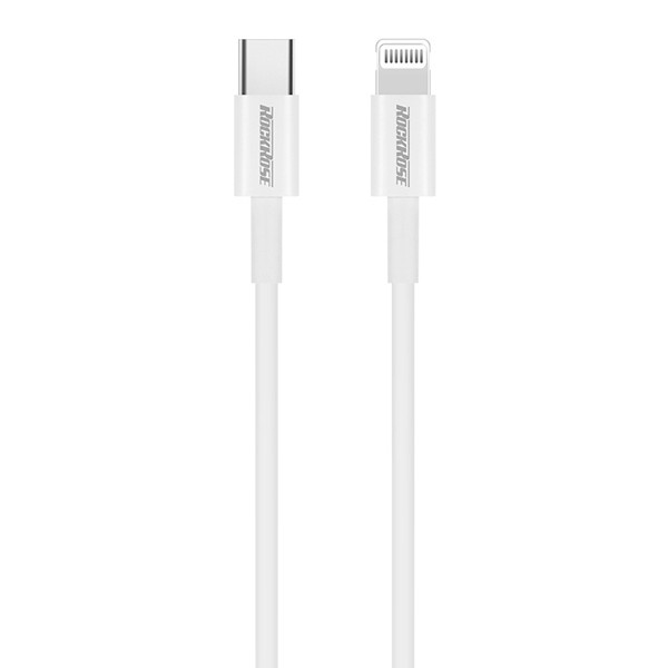 ROCKROSE καλώδιο USB Type-C σε Lightning Zeta CL, 20W PD, 1m, λευκό ROCKROSE καλώδιο USB Type-C σε Lightning Zeta CL, 20W PD, 1m, λευκό