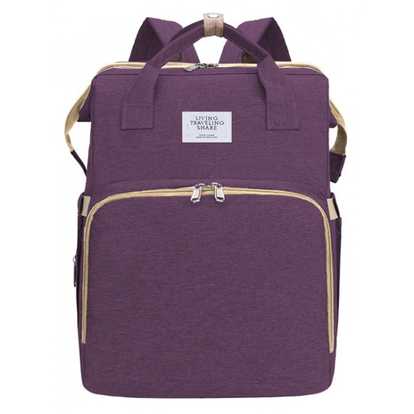 2 in 1 τσάντα πλάτης και παιδικό κρεβατάκι TMV-0051, αδιάβροχη, μωβ 2 in 1 τσάντα πλάτης και παιδικό κρεβατάκι TMV-0051, αδιάβροχη, μωβ