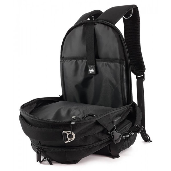 MARK RYDEN τσάντα πλάτης MR5783, με θήκη laptop 15.6", 22L, μαύρη