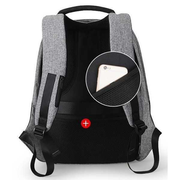 MARK RYDEN τσάντα πλάτης MR5815, με θήκη laptop 15.6", 15L, γκρι