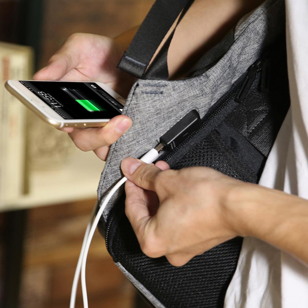 MARK RYDEN τσάντα πλάτης MR5815, με θήκη laptop 15.6", 15L, γκρι