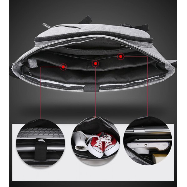 MARK RYDEN τσάντα ώμου MR5900D, με θήκη laptop 14", 10L, μαύρη