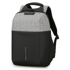 MARK RYDEN τσάντα πλάτης MR6768, με θήκη laptop 15.6", λουκέτο TSA, γκρι