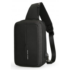 MARK RYDEN τσάντα crossbody MR7011, θήκη tablet 9.7", αδιάβροχη, μαύρη