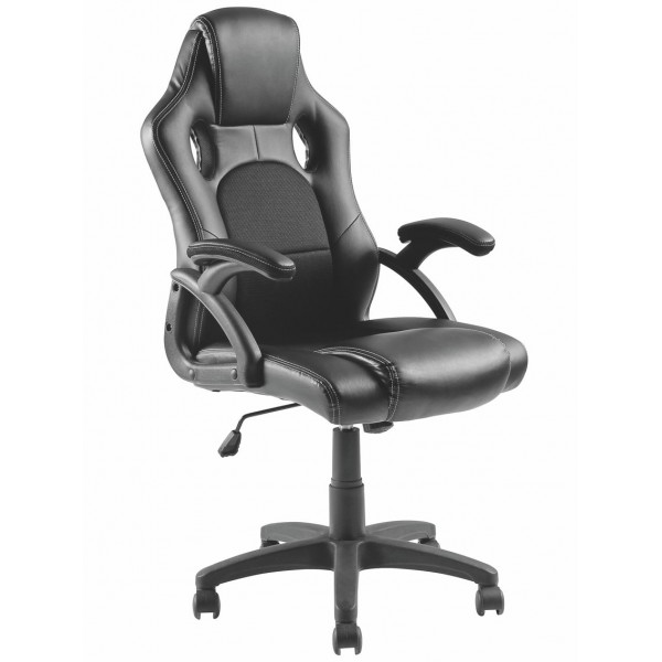 BRATECK Καρέκλα γραφείου, ρυθμιζόμενη, με υποβραχιόνια, Μαύρη BRATECK Καρέκλα γραφείου, ρυθμιζόμενη, με υποβραχιόνια, Μαύρη