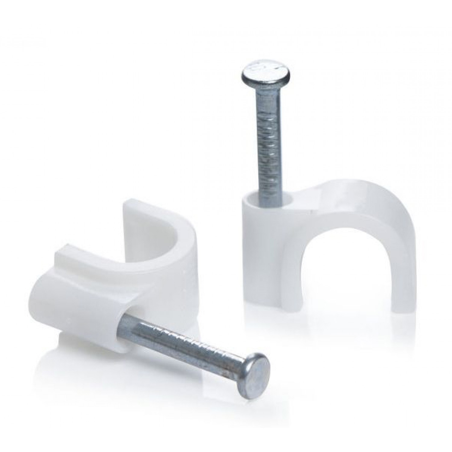 POWERTECH Ρόκα στήριξης καλωδίων, Round, 6mm, λευκή, 100τμχ