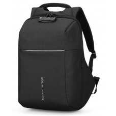 MARK RYDEN τσάντα πλάτης MR6768, θήκη laptop 15.6", λουκέτο TSA, μαύρη