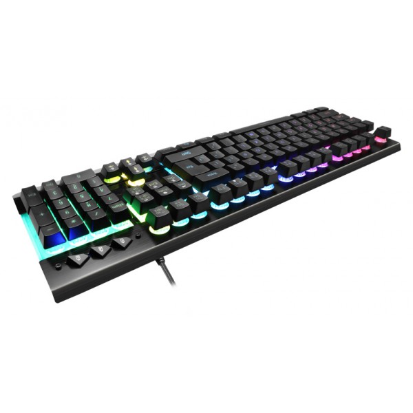 SADES gaming πληκτρολόγιο Neo Whistle SA-KB105, RGB, αθόρυβο, μαύρο