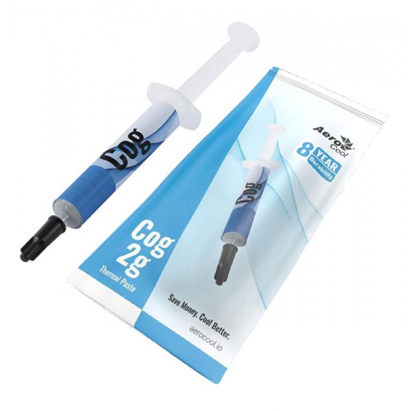 AEROCOOL θερμοαγώγιμη πάστα COG-2G με σπάτουλα, 8.5W/mK, 2g AEROCOOL θερμοαγώγιμη πάστα COG-2G με σπάτουλα, 8.5W/mK, 2g