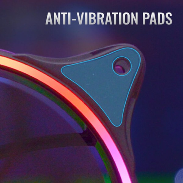 AEROCOOL LED ανεμιστήρας ECLIPSE-12, 6-pin connector, 120mm, ARGB