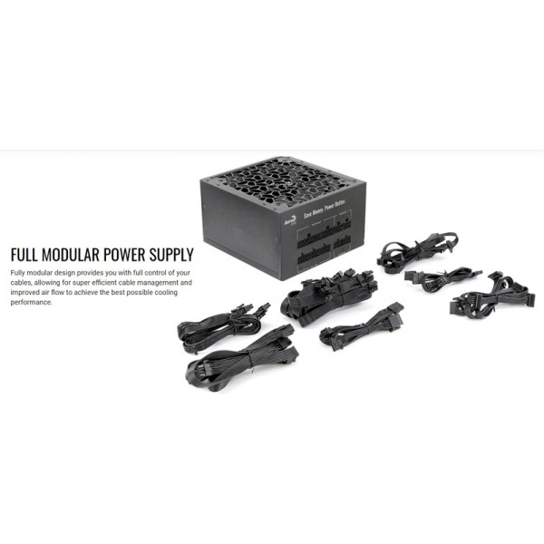 AEROCOOL τροφοδοτικό Aero 750M, Active PFC, 80 Plus Bronze