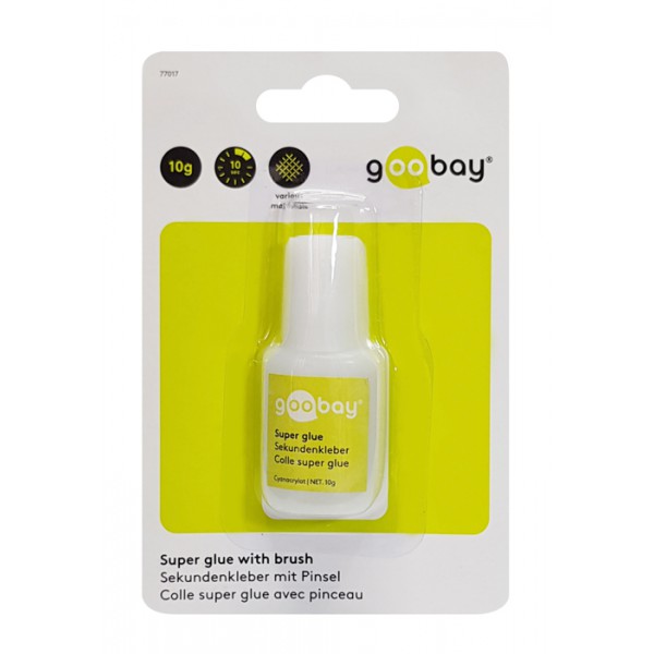 GOOBAY κόλλα Super Glue με πινέλο 77017, 10g GOOBAY κόλλα Super Glue με πινέλο 77017, 10g