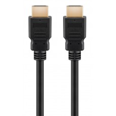 GOOBAY καλώδιο HDMI 51821 με Ethernet, 4K/30Hz, 10.2Gbit/s, 3m, μαύρο