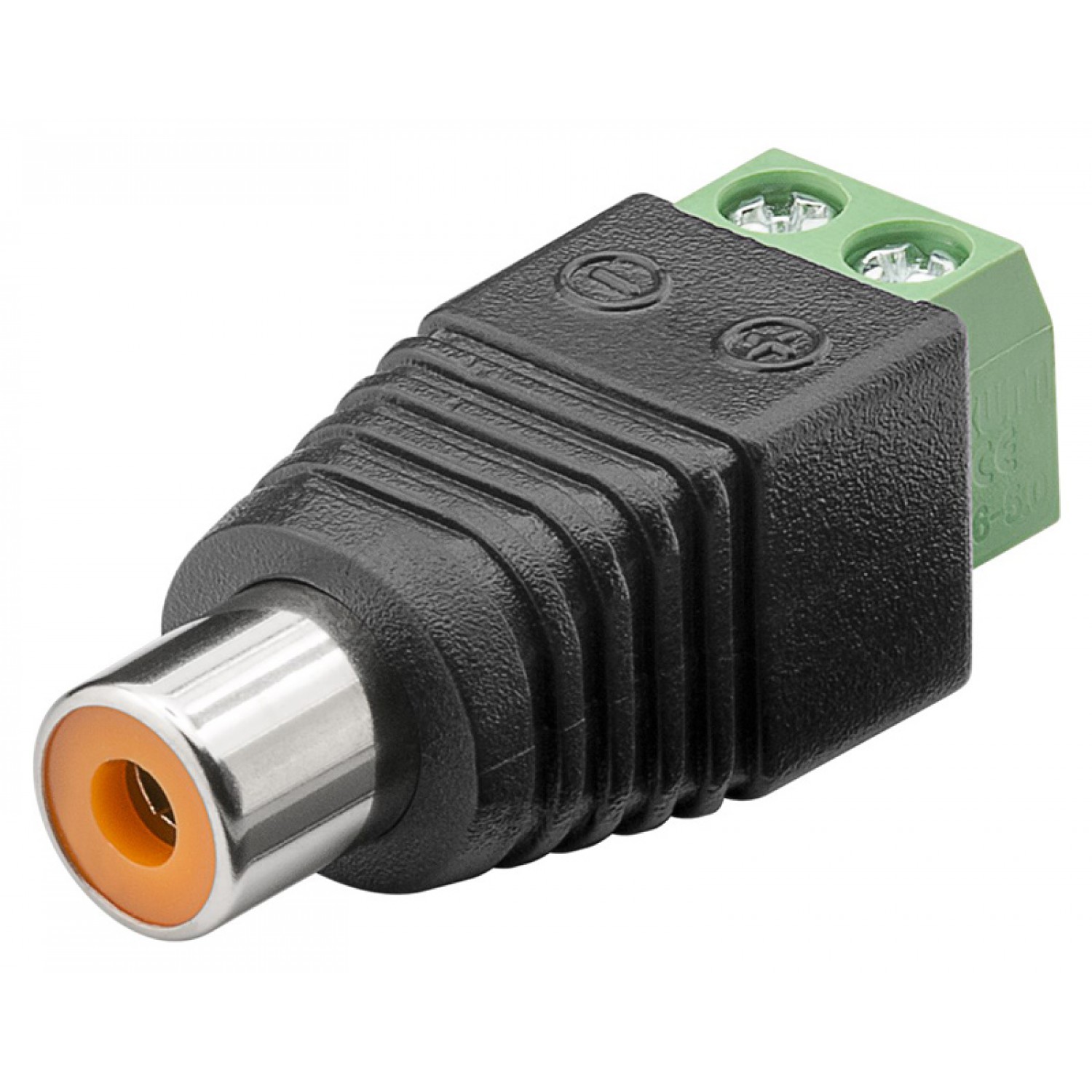 GOOBAY βύσμα RCA θηλυκό σε terminal block 2pin 76741, 10τμχ GOOBAY βύσμα RCA θηλυκό σε terminal block 2pin 76741, 10τμχ