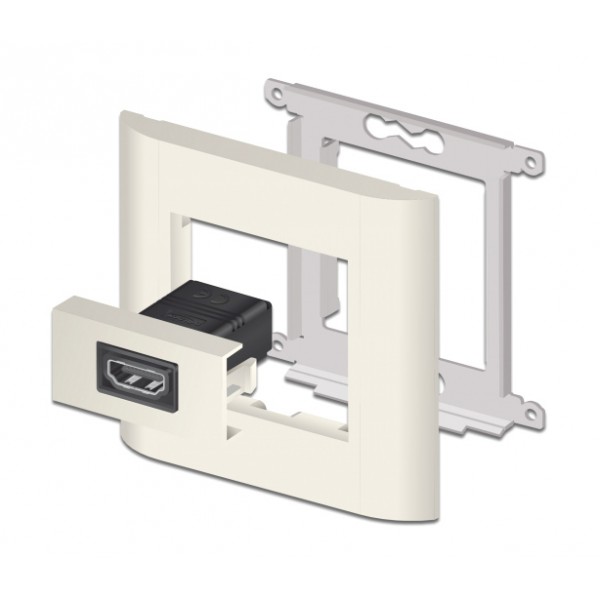 DELOCK module HDMI Easy 45 81303, 4K, 22.5x45mm, λευκό DELOCK module HDMI Easy 45 81303, 4K, 22.5x45mm, λευκό