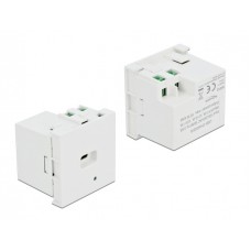 DELOCK module USB Type-C θύρα φόρτισης Easy 45 81312 18W, 45x45mm, λευκό