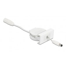DELOCK module καλώδιο τροφοδοσίας Easy 45 81377, ανασυρόμενο 50cm, λευκό