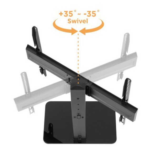 BRATECK επιτραπέζια βάση LDT03-23L για τηλεόραση 37"-70", έως 40kg