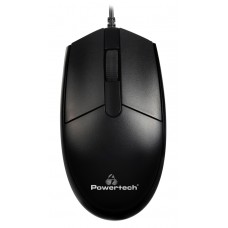 POWERTECH ενσύρματο ποντίκι PT-964, οπτικό, 1000DPI, μαύρο