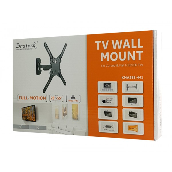 BRATECK επιτοίχια βάση KMA28S-441 για τηλεόραση 23"-55", έως 35kg BRATECK επιτοίχια βάση KMA28S-441 για τηλεόραση 23"-55", έως 35kg
