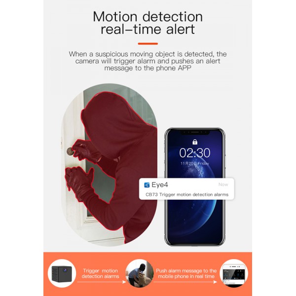 VSTARCAM smart mini κάμερα μπαταρίας CB73, 2MP, WiFi, cloud/micro SD VSTARCAM smart mini κάμερα μπαταρίας CB73, 2MP, WiFi, cloud/micro SD