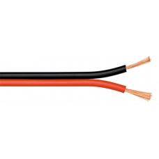 GOOBAY καλώδιο ήχου 2x 0.35 mm² 59372, CU, 25m, μαύρο & κόκκινο