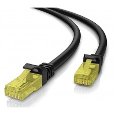 POWERTECH καλώδιο δικτύου CAB-N264, Cat 5e U/UTP, copper, 0.5m, μαύρο