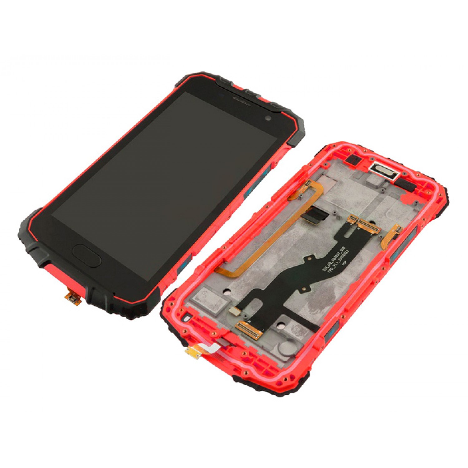 ULEFONE LCD & Touch Panel για smartphone Armor 2, με back cover, κόκκινο ULEFONE LCD & Touch Panel για smartphone Armor 2, με back cover, κόκκινο