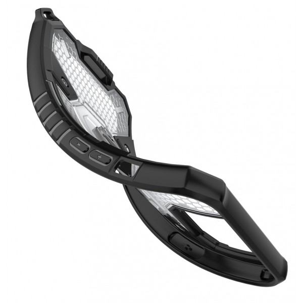POWERTECH Θήκη Capsule Ring MOB-1667 για iPhone 13, μαύρη