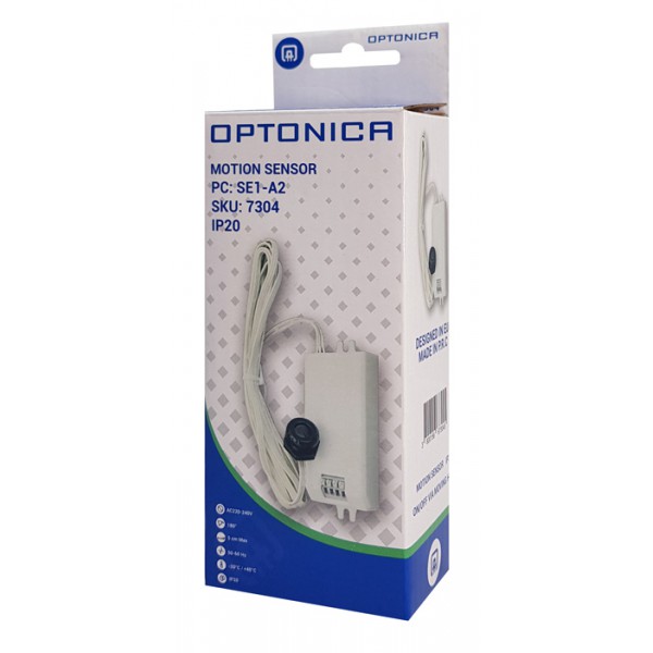 OPTONICA αισθητήρας κίνησης 7304, 180°, 5cm, IP20, λευκός