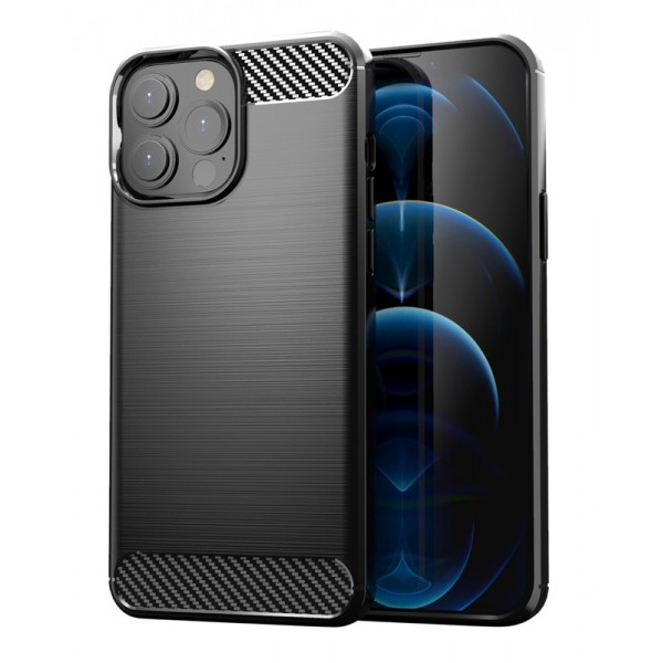 POWERTECH Θήκη Carbon MOB-1657 για iPhone 13 Pro, μαύρη POWERTECH Θήκη Carbon MOB-1657 για iPhone 13 Pro, μαύρη