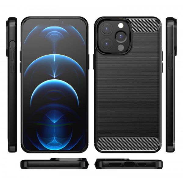 POWERTECH Θήκη Carbon MOB-1657 για iPhone 13 Pro, μαύρη POWERTECH Θήκη Carbon MOB-1657 για iPhone 13 Pro, μαύρη
