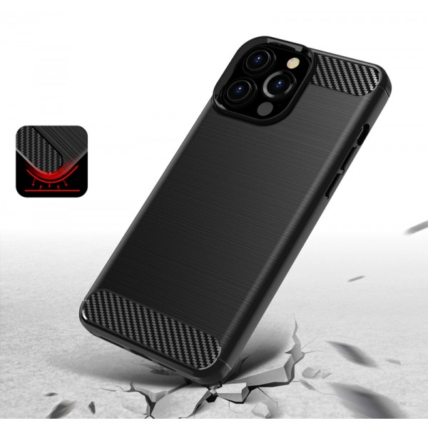 POWERTECH Θήκη Carbon MOB-1657 για iPhone 13 Pro, μαύρη POWERTECH Θήκη Carbon MOB-1657 για iPhone 13 Pro, μαύρη