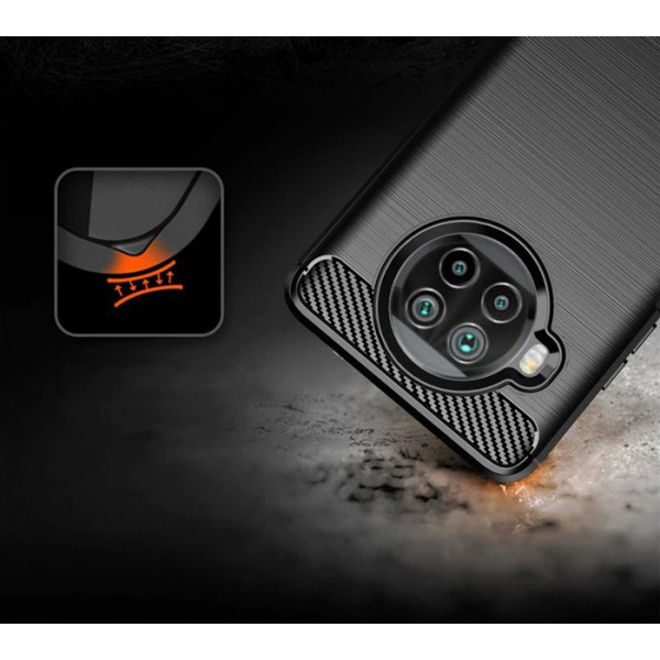 POWERTECH Θήκη Carbon MOB-1654 για Xiaomi Mi 10T Lite, μαύρη