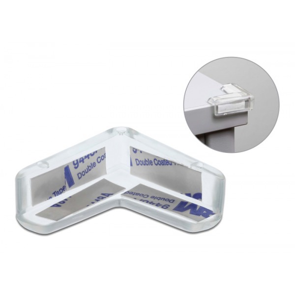 DELOCK προστατευτικό γωνίας 18408, για τραπέζι, 40x40x13mm, διάφανο DELOCK προστατευτικό γωνίας 18408, για τραπέζι, 40x40x13mm, διάφανο