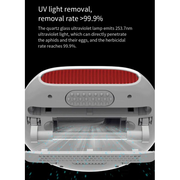 DEERMA ηλεκτρικό σκουπάκι για ακάρεα CM800, 450W, 84dB, 13kPa, λευκό