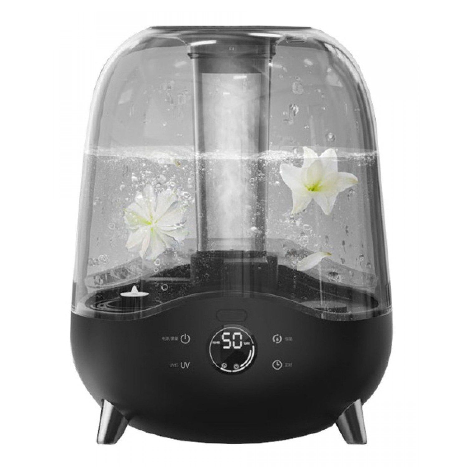 DEERMA υγραντήρας F327W, με χρονοδιακόπτη, 5L, μαύρος