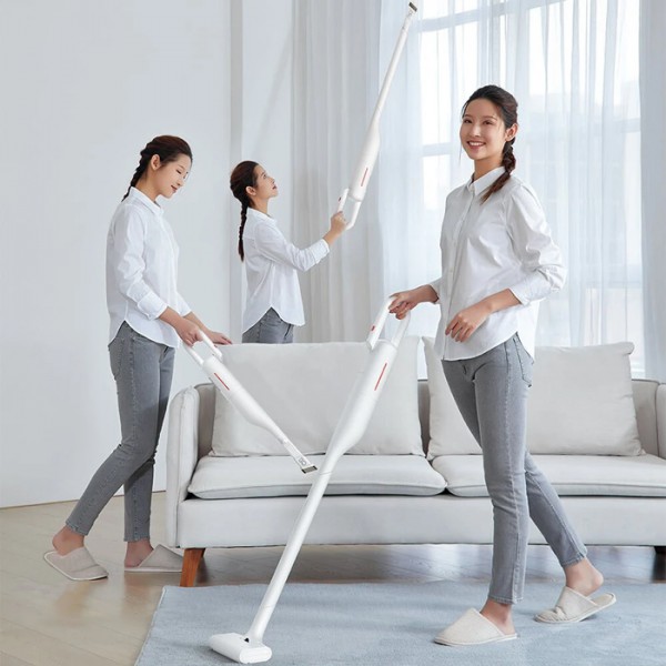 DEERMA φορητή ηλεκτρική σκούπα VC01, 125W, 0.6L, 80dB, 8.5kPa, λευκή DEERMA φορητή ηλεκτρική σκούπα VC01, 125W, 0.6L, 80dB, 8.5kPa, λευκή