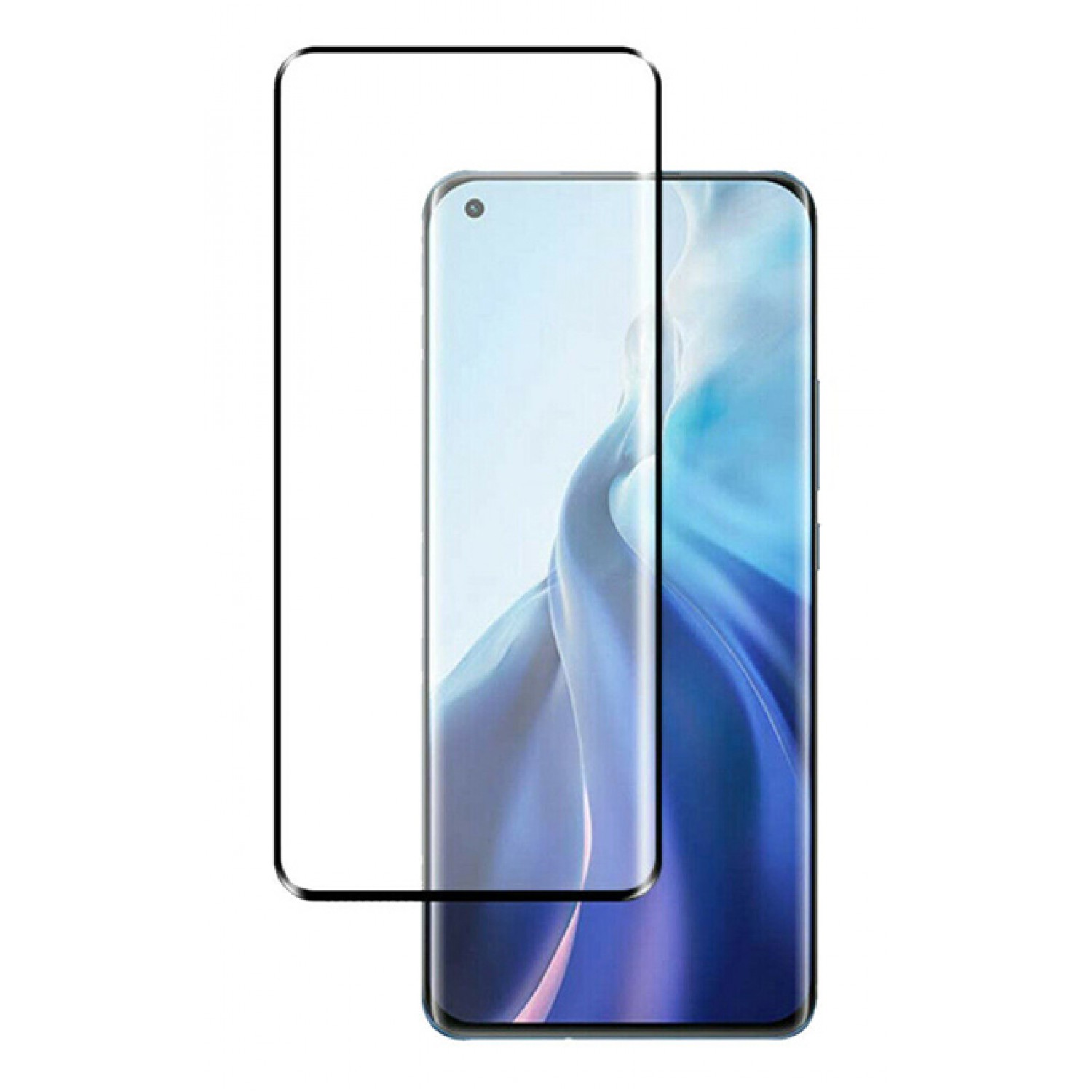 POWERTECH tempered glass 3D TGC-0535 για Xiaomi Mi 11 Ultra, μαύρο