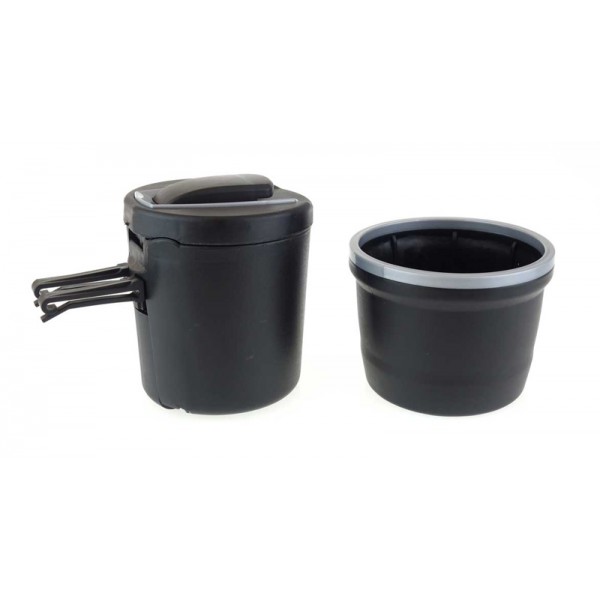 AMIO σταχτοδοχείο αυτοκινήτου 02168, με LED φωτισμό, μαύρο