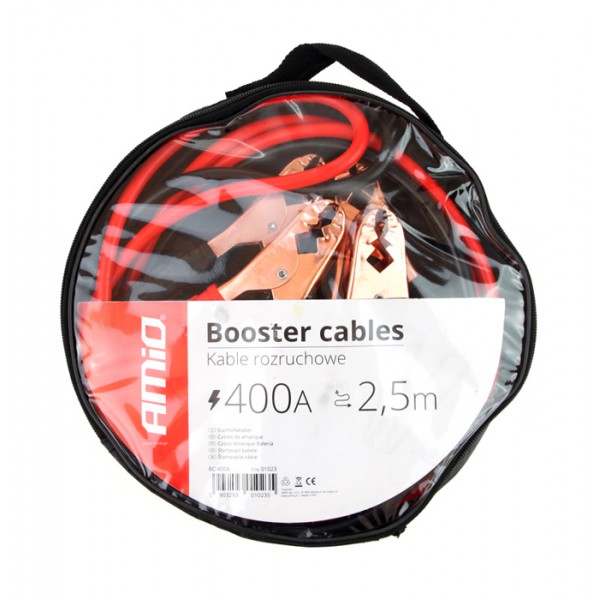 AMIO ζεύγος καλωδίων φόρτισης μπαταρίας 01023, 400A, 2.5m