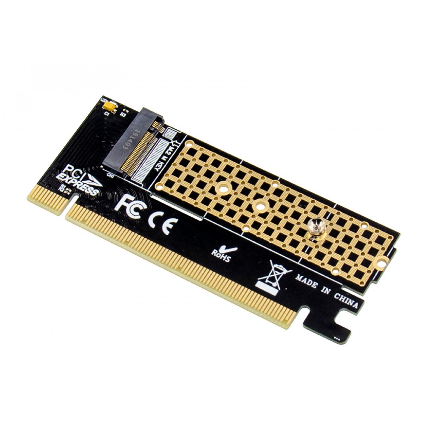 POWERTECH κάρτα επέκτασης 16x PCIe σε M.2 M Key NVMe ST529